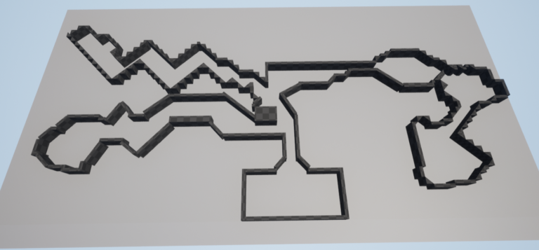 Grey boxed the level based on the level flow chart and level sketch